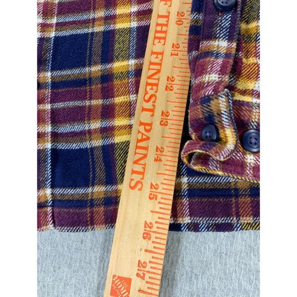 Patagonia FJORD Flannel Long Sleeve Cotton Button Down Shirt (Men's‎ Small) Red - Picture 6 of 11